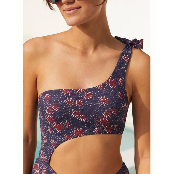 New Anthropologie Eberjey Ibiza One-Piece Swimsuit $198 LARGE - Picture 2 of 6